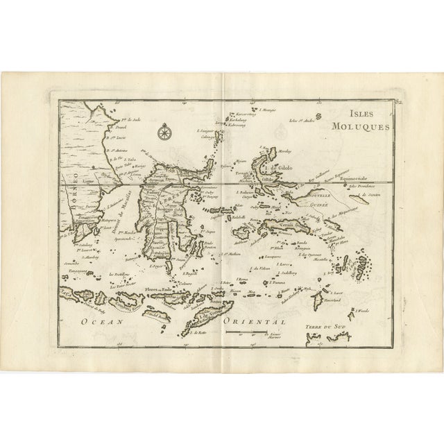 Antique French Engraved Map of the Moluccas & Celebes, Le Rouge, 1750s For Sale