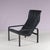 Black Leather Lounge Chair by Jacques Toussaint & Patrizia Angeloni for Matteo Grassi, Italy, 1980s For Sale - Image 10 of 11