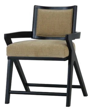 Black Mid-Century Modern Dining Armchair