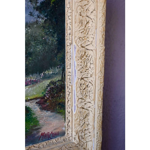 Marceau, Landscape Composition, 1950s, Oil Painting on Canvas, Framed For Sale - Image 10 of 11