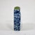 Vintage Blue and White Floral Chinese Snuff Bottle With Green Stone Top For Sale - Image 4 of 8