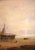 Mid 19th Century Mid-19th Century English Coastal Fishing Scene Oil Painting in Giltwood Frame For Sale - Image 5 of 10