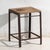 Antique Industrial Stool in Pine Wood and Iron, Central Europe, 1950 For Sale - Image 8 of 8