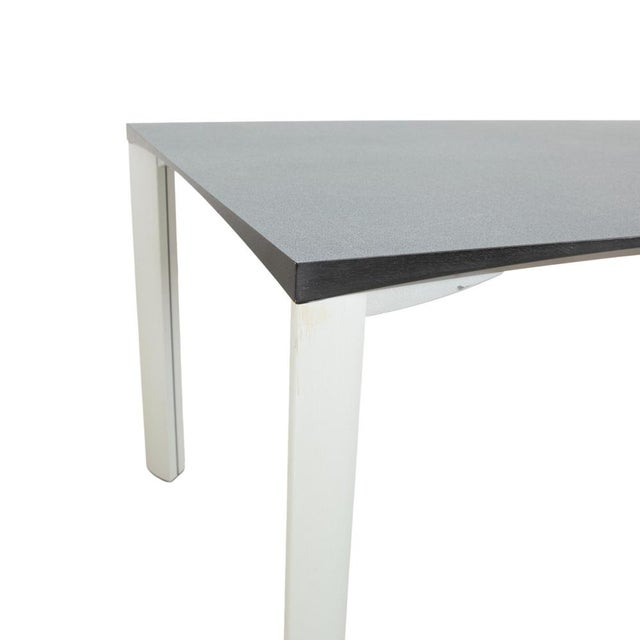 Dark Grey Dining Table with Silver Legs from Rosenthal For Sale - Image 5 of 14