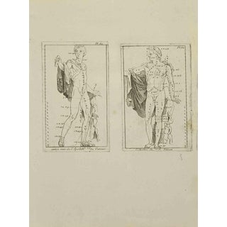 Jean François Poletnich, Apollon, Etching, 18th Century For Sale