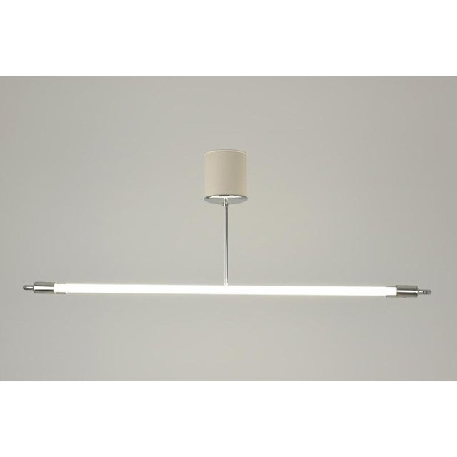 Bauhaus Fluorescent Horizontal Duo Lamp, Germany, 1950s For Sale - Image 3 of 12