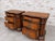 Pair of Vintage Pulaski Solid Wood 3 Drawer King Sized Nightstands/Chests With Elegant E Wood Finish For Sale In New York - Image 6 of 9