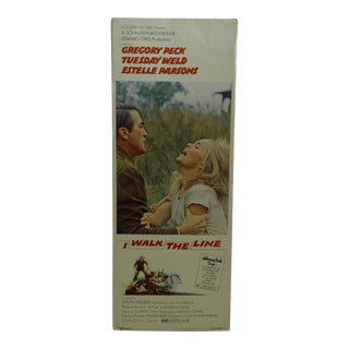 Vintage Movie Poster "I Walk the Line" Gregory Peck - 1970 For Sale