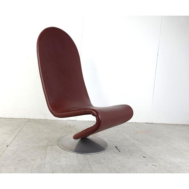 1-2-3 High Back Chairs attributed to Verner Panton for Fritz Hansen, 1973, Set of 2 For Sale - Image 9 of 14