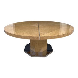 Giorgio Collection Champagne Birdseye Maple Dining Table For Sale