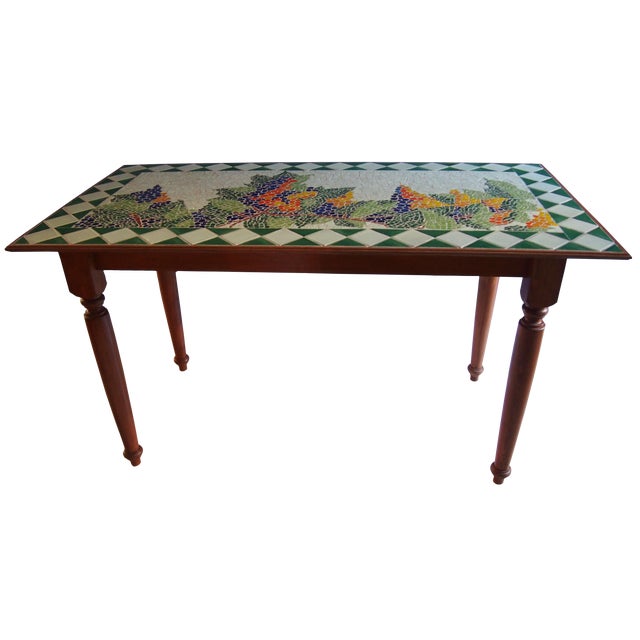Tuscan Style Custom Vineyard Mosaic Kitchen Table Chairish