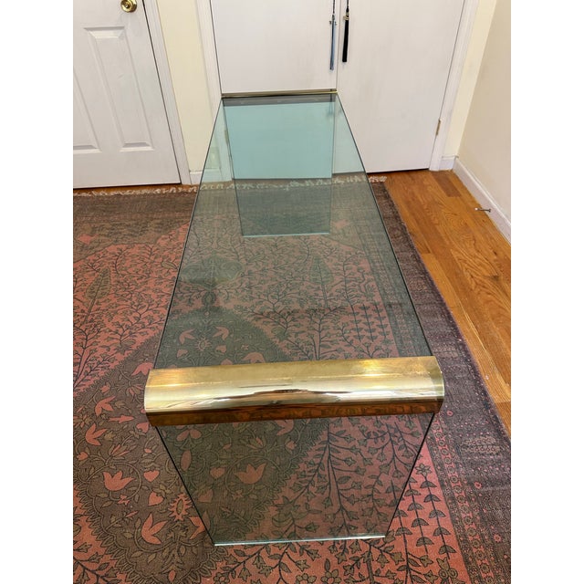 Metal Vintage Waterfall Console For Sale - Image 7 of 8