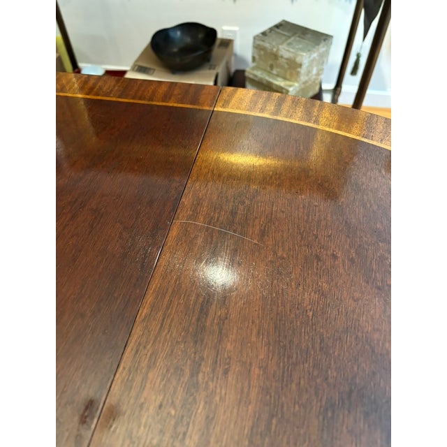 Baker Furniture Sheraton Extendable Drop Leaf Dining Table For Sale - Image 9 of 13