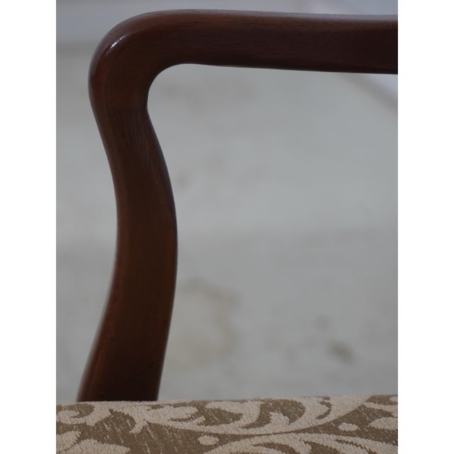 Brown Set of 6 Old Colony Mahogany Chippendale Style Ribbon Back Dining Chairs For Sale - Image 8 of 18