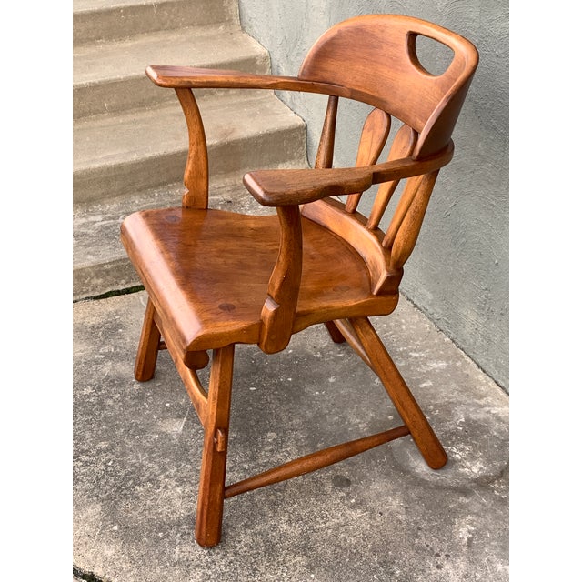 Vintage Sculptural Arm Chair by Sikes Co. Buffalo Ny Chairish