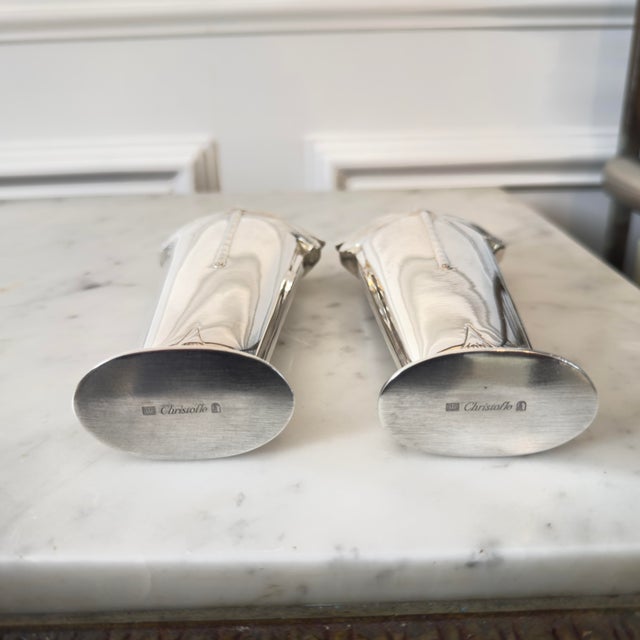 Christofle Antique Art Nouveau Christofle Dragonfly Vase, France, Circa 1900 For Sale - Image 4 of 4