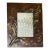 1980’s Original Decorative Metal 4x6 Tabletop Photo Frame With Leaf Detail For Sale