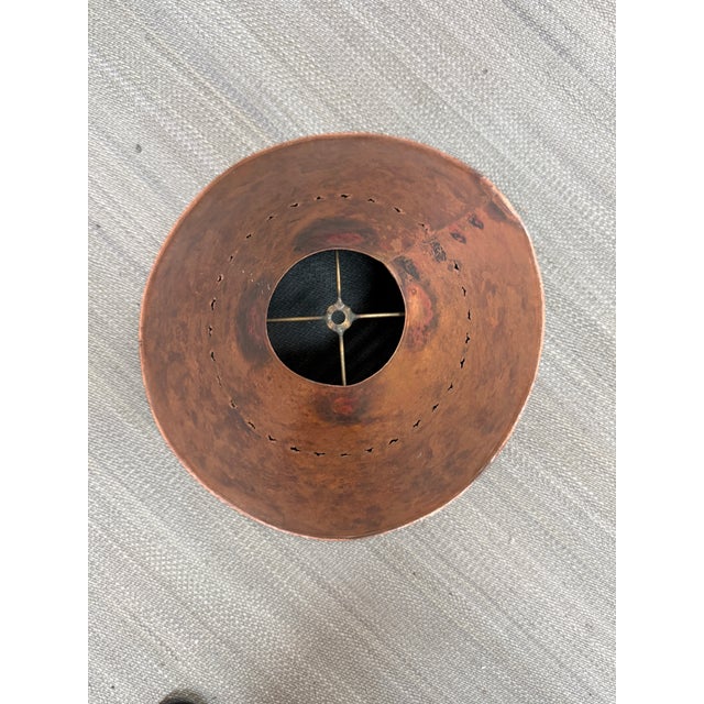 2010s Fritz Scholder Handmade Copper + Iron Floor Lamp For Sale - Image 5 of 12