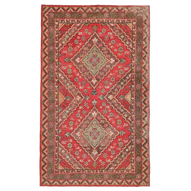 Textile Mid 20th Century Pink Antique Khotan Rug For Sale - Image 7 of 7