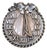 Vintage Signed Napier Ad Piece Silvertone "Golden Time" Sundial Brooch, 1954 For Sale