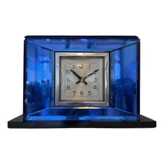 Large Vintage Art Deco Table Clock, 1920s For Sale