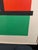 Mid-Century Modern French Artist Patrice Bertin Geometric Composition Framed Oil on Canvas Signed For Sale - Image 3 of 10