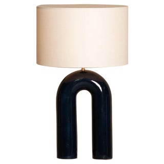Midnight Ceramic Arko Table Lamp by Simone & Marcel For Sale