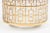 Vintage Imperial Glass Ice Buckets With 22 Carat Gold Plated Trellis Shoji Greek Key Overlay For Sale - Image 9 of 13