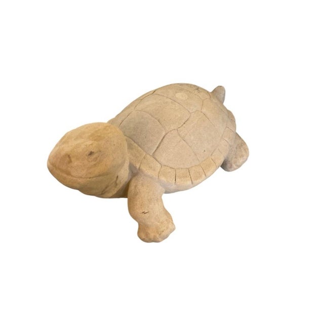2000 - 2009 Vintage Cast Stone Turtle Garden Statue For Sale - Image 5 of 12