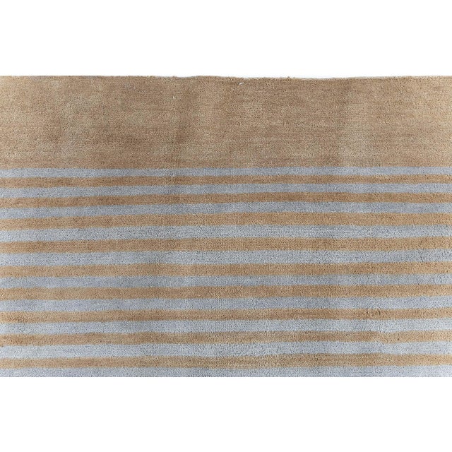 Contemporary Art Deco-Inspired Geometric Warm Tan Carpet by Doris Leslie Blau For Sale - Image 10 of 10