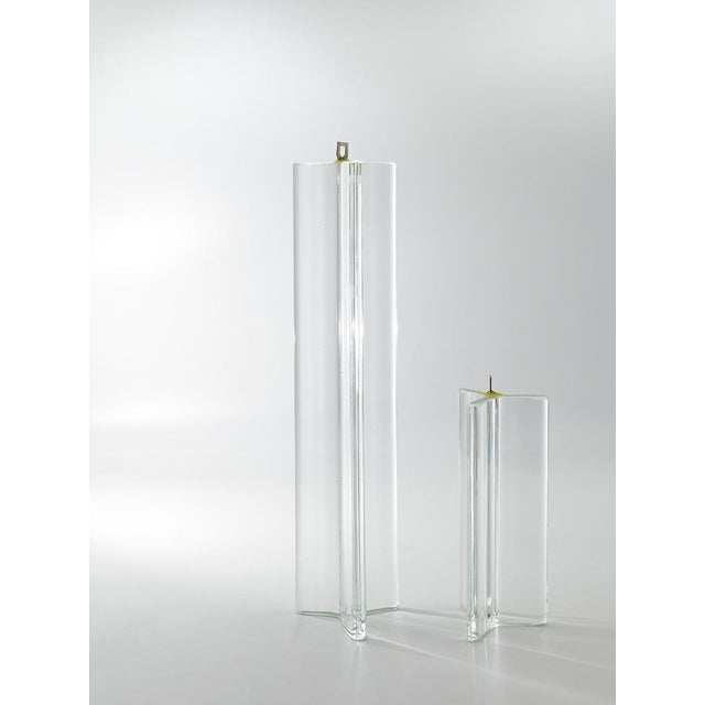 Vintage Murano Glass and Chromed Metal Wall Sconces, Italy, 1960s, Set of 2 For Sale - Image 5 of 11