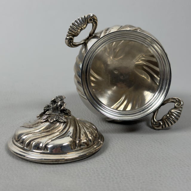 800 Silver Sugar Bowl, 1970 For Sale - Image 5 of 13