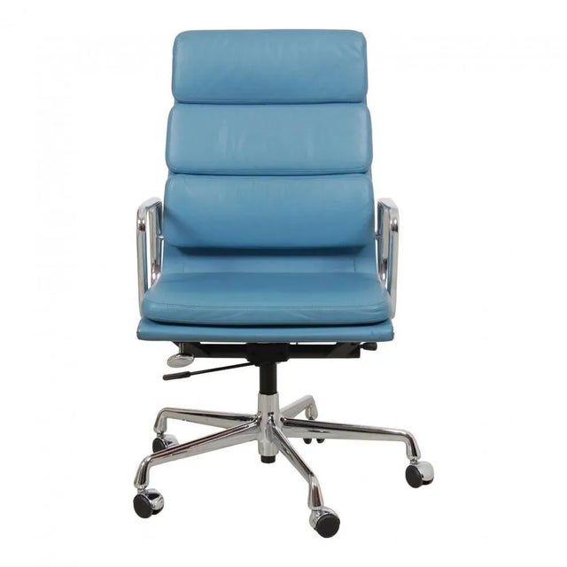 EA-219 Desk Chair in Leather by Charles Eames for Vitra For Sale - Image 13 of 13
