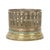 Antique wine bottle holder made of silver-plated metal, beautifully adorned with Neoclassical-style ornaments and richly...