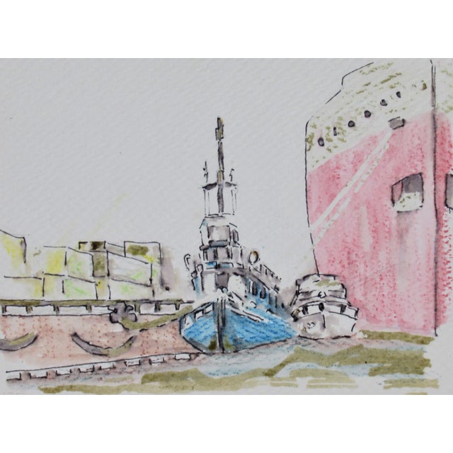 This artwork "Peggy's Cove, Nova Scotia Scenery" c.1950 is a watercolor on paper by Finns/Canadian artist William Edward...