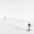 A stylish Mid-Century Modernist Lucite and brushed nickel towel rod attractively finished in transparent circular shaped...