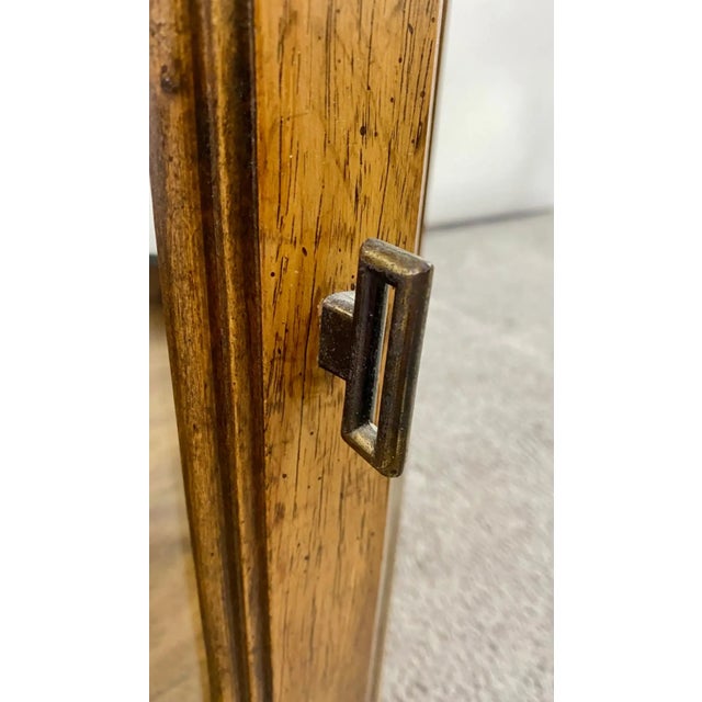 1970s Mid-Century Modern Burlwood Hexagon Display Side or End Table, a Pair For Sale - Image 5 of 13