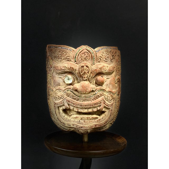 Red Indonesian Demon Mask For Sale - Image 8 of 8