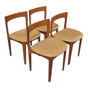 1960s Set of Four Danish Teak Dining Chairs