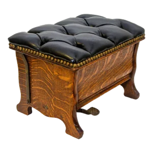 Early 20th Century Victorian Oak Footstool
