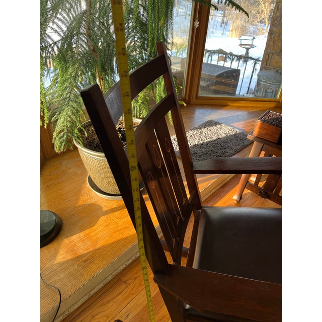 2010s Stickley Rocker Harvey Ellis W Inlay For Sale - Image 5 of 14