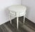 Vintage White Round Side Table For Sale In New York - Image 6 of 8