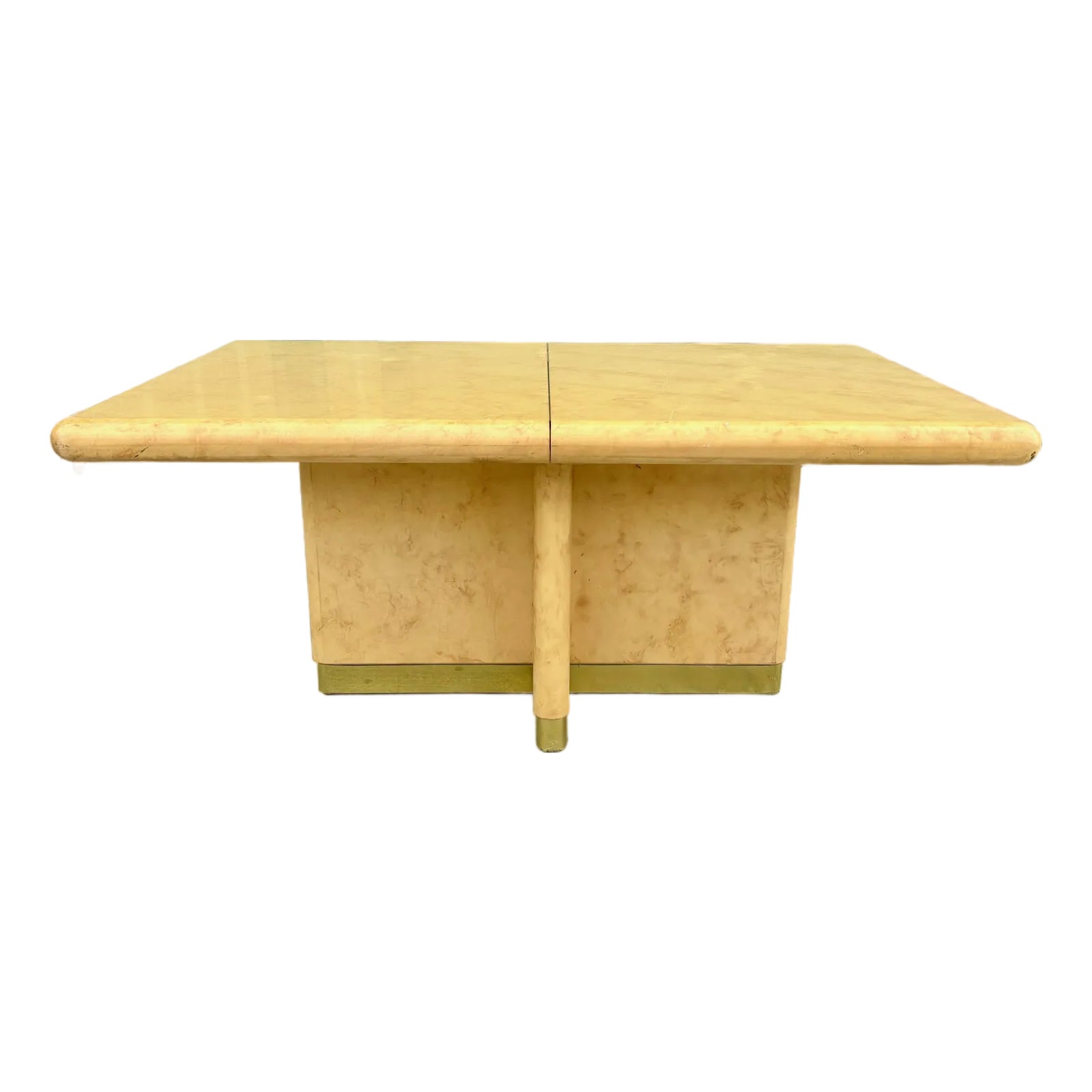 1970s Mid Century Burl Dining Table | Chairish