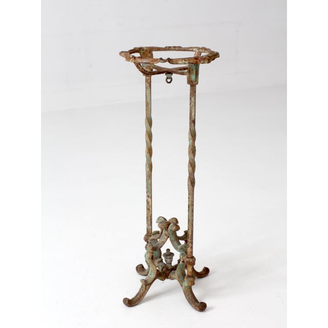 Antique Victorian Iron Plant Stand For Sale - Image 11 of 17