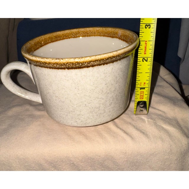 Mid-Century Modern 1970s Mid-Century Modern1 Mikasa Stone Manor Cup & Floribunda Saucer Set - 24 pcs For Sale - Image 3 of 12