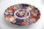 Antique Japanese Imari Scalloped Plate with Hand Painted Phoenix and floral motif in the traditional underglaze of blue,...