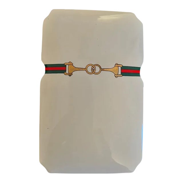 Porcelain Gucci Lidded Box with Incense 420 Holder For Sale