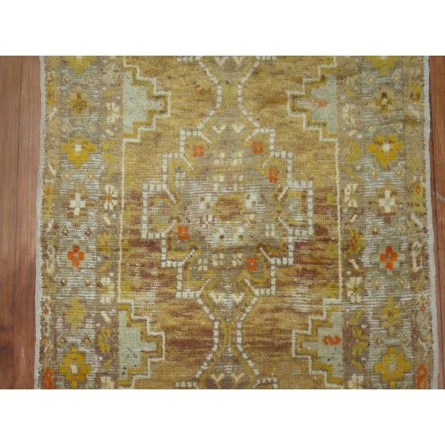 20th Century Neutral Turkish Anatolian Runner - 2'7" x 8'1" For Sale - Image 4 of 6