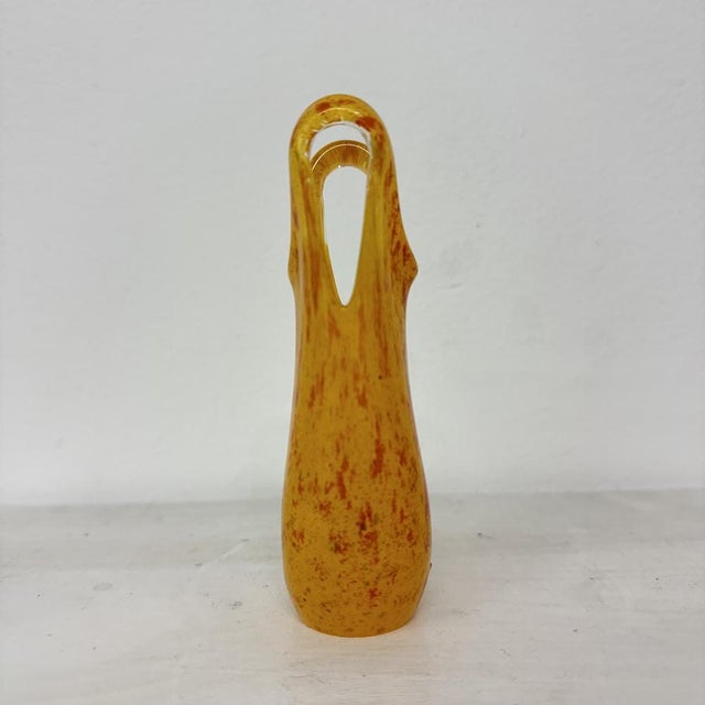 Glass Bathing Suit Vase by Kjell Engman for Kosta Boda, Sweden, 1980s For Sale - Image 7 of 18