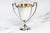 Gleaming Double Handle Antique Sterling Silver Small Trophy Cup Home Decor For Sale In New York - Image 6 of 10